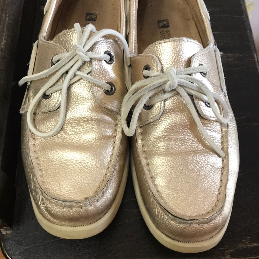 White Mountain gold shoes